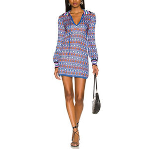 Free People x Revolve 'Milano' Blue Viscose Mini Dress Size XS